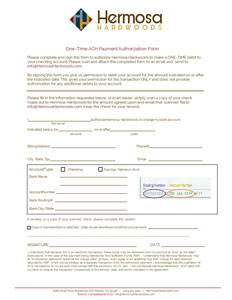 ACH Payment Authorization Form